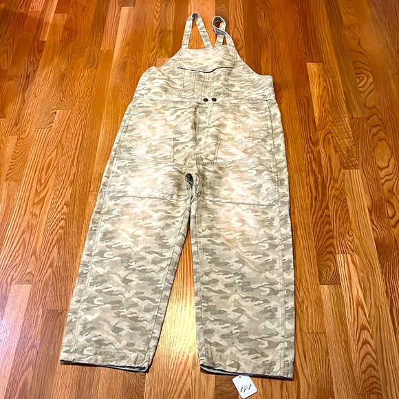 Free People Way it Goes Camo Harem Overalls Size Large NWT - Picture 8 of 16